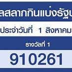 ตรวจสลากวันที่ 1 กันยายน 2564